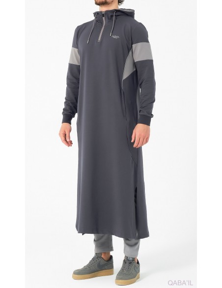 Qamis Jogging Unik Anthracite Qaba'il