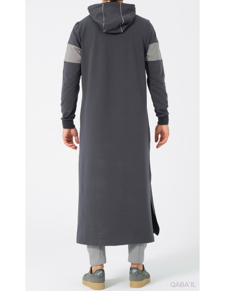 Qamis Jogging Unik Anthracite Qaba'il