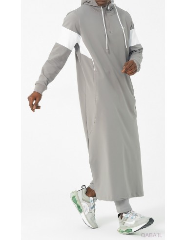 Qamis Jogging Unik Gris Qaba'il