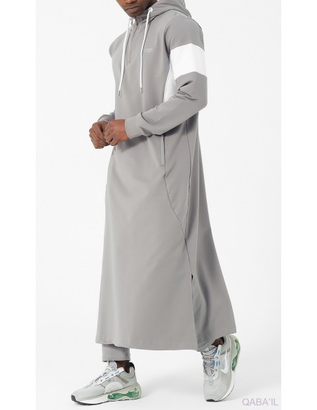 Qamis Jogging Unik Gris Qaba'il