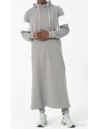 Qamis Jogging Unik Gris Qaba'il