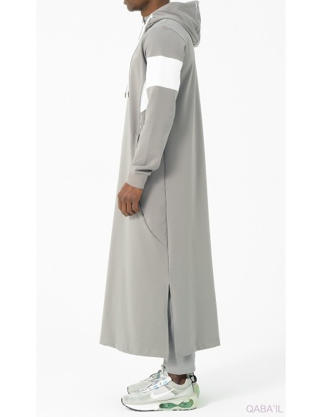 Qamis Jogging Unik Gris Qaba'il