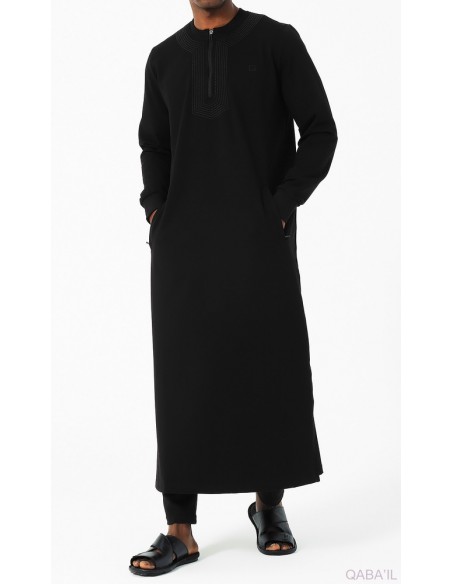 Qamis Amwaj Noir Qaba'il