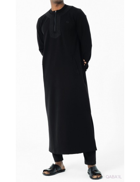 Qamis Amwaj Noir Qaba'il