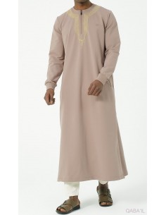 Qamis Sham R24 Taupe Qaba'il