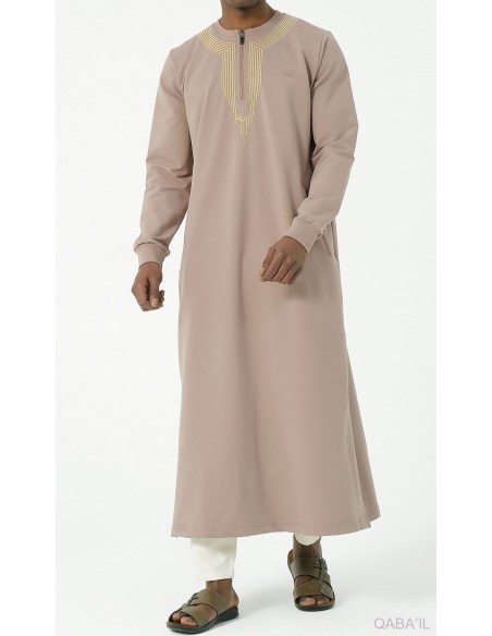 Qamis Sham R24 Taupe Qaba'il