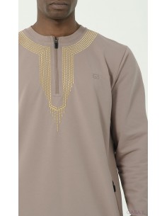 Qamis Sham R24 Taupe Qaba'il 2