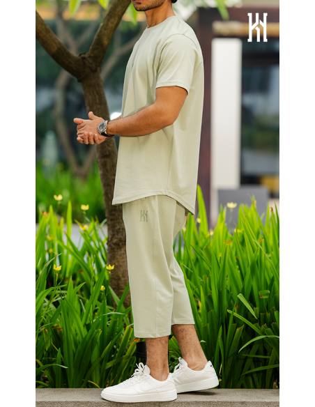 Ensemble Combo Vert Amande 100% Coton KyYn