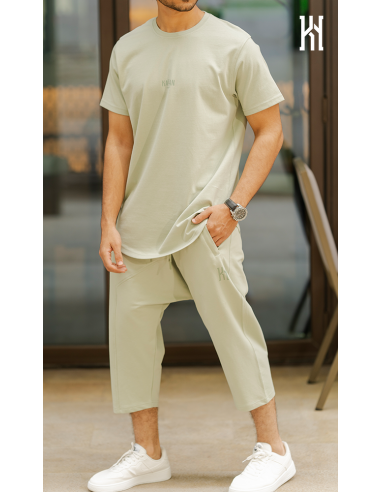 Ensemble Combo Vert Amande 100% Coton...