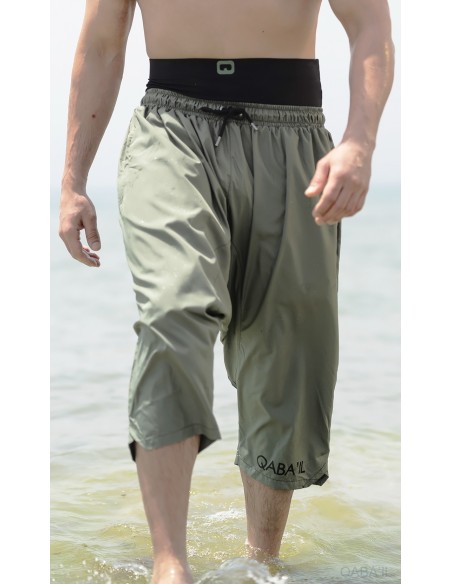 Sarouel De Bain Uni S24 Kaki