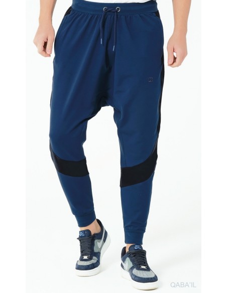 Sarouel Jogging Performance Indigo/Noir Qaba'il