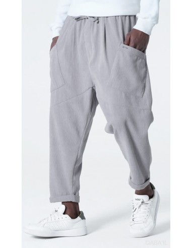 Sarouel Design Kadife Gris Qaba'il