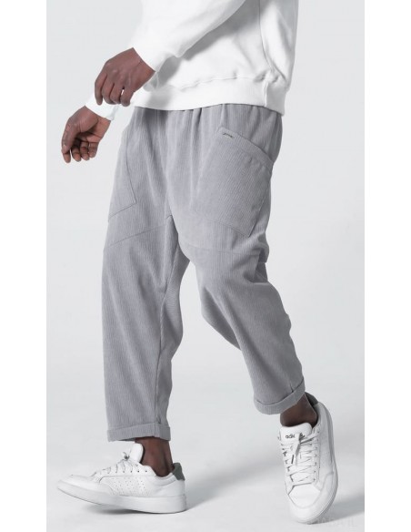 Sarouel Design Kadife Gris Qaba'il