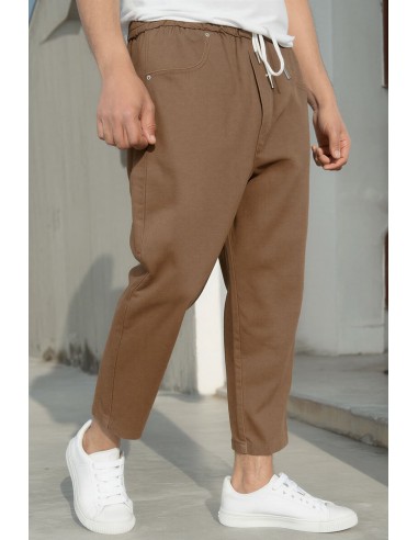 Sarouel Jean Stretch Drop Marron Qaba'il