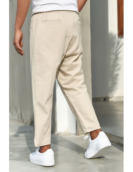 Sarouel Jean Stretch Drop Beige Qaba'il