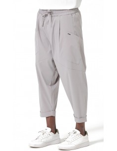 Sarouel Design gris homme Qaba'il avec coupe ample et poches latérales