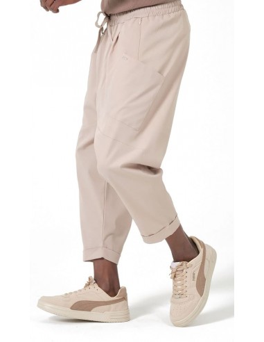 Sarouel Design beige Qaba’il homme coupe ample mastour vue de profi
