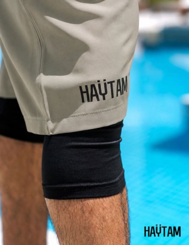 Sarouel de Bain Kaki Homme Haytam –...