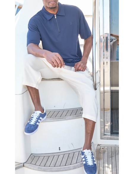 Sarouel Pantacourt Classik Tencel Crème Homme Qaba'il