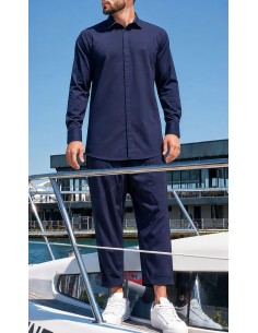 Chemise Design Bleu Marine...