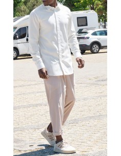 Chemise Homme Design Écru... 2