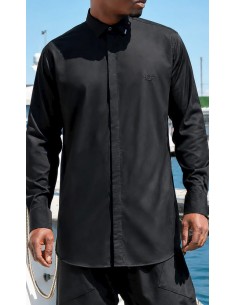 Chemise Homme Design Noire...