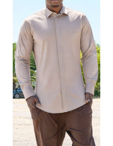 Chemise Design Beige Homme Qaba’il