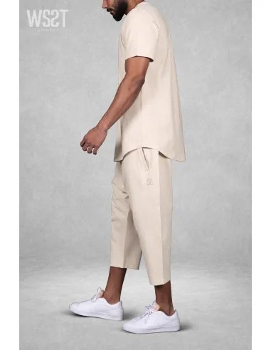 Ensemble Combo S26 Beige Wassat homme vue de profil