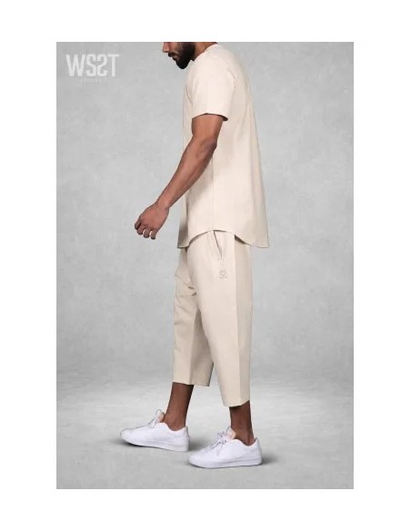 Ensemble Combo S26 Beige Wassat homme vue de profil